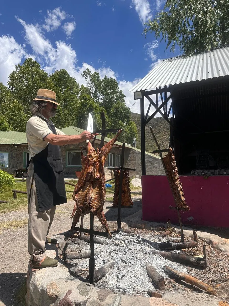 Cordero y costillar a la cruz